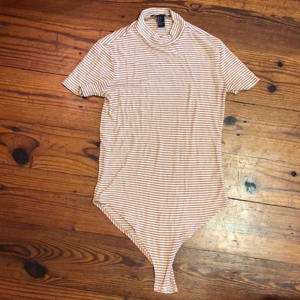 Striped t bodysuit